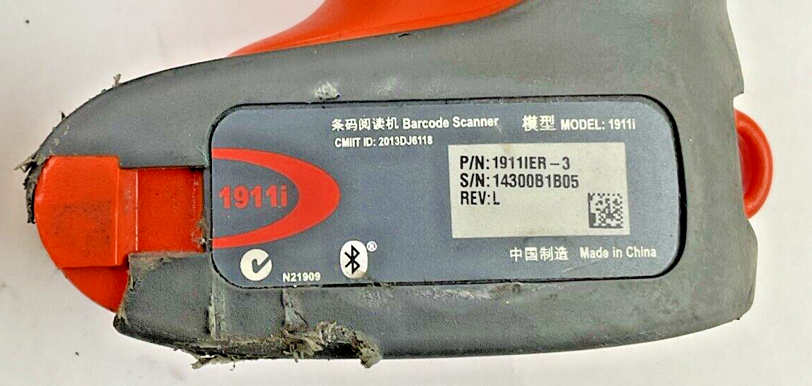 HONEYWELL 1911ER-3 REV.L(1) 1911ER-3 REV.N(1) 1910ER-3-N REV.G BARCODE SCANNERS
