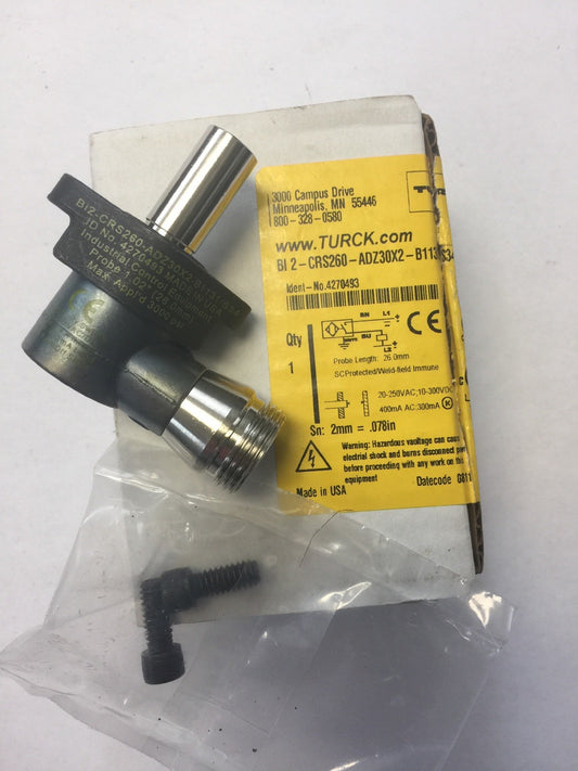 TURCK BI-CRS260-ADZ30X2-B1131/S34 PROXIMITY SWITCH 20-250 VAC 10-300 VDC