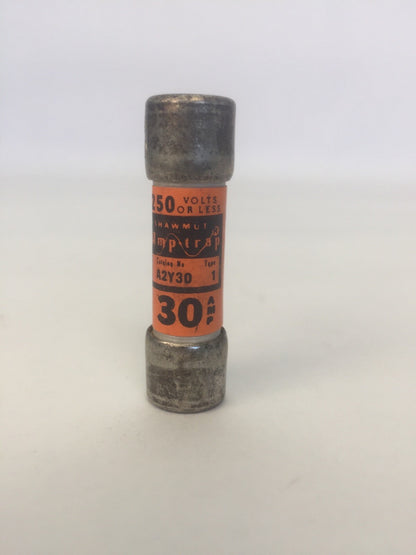 GOULD SHAWMUT AMP-TRAP A2Y30 FUSE 30AMP 250VAC TYPE 1 (LOT OF 9)