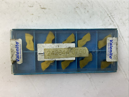 VALENITE VLR 3 0355L110D 5820 CARBIDE INSERT (BOX OF 9)