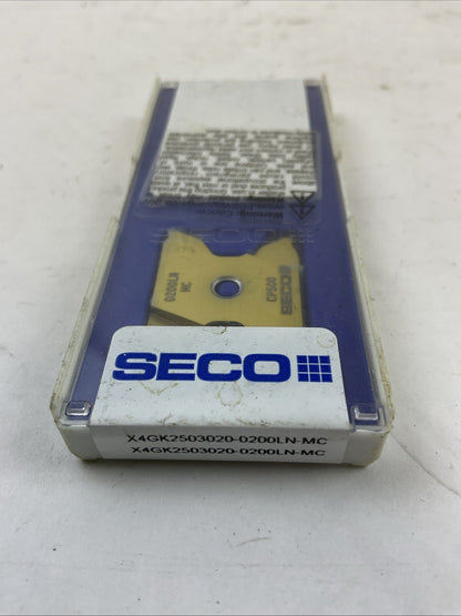 SECO X4GK2503020-0200LN-MC CP500 CARBIDE INSERT (BOX OF 2)