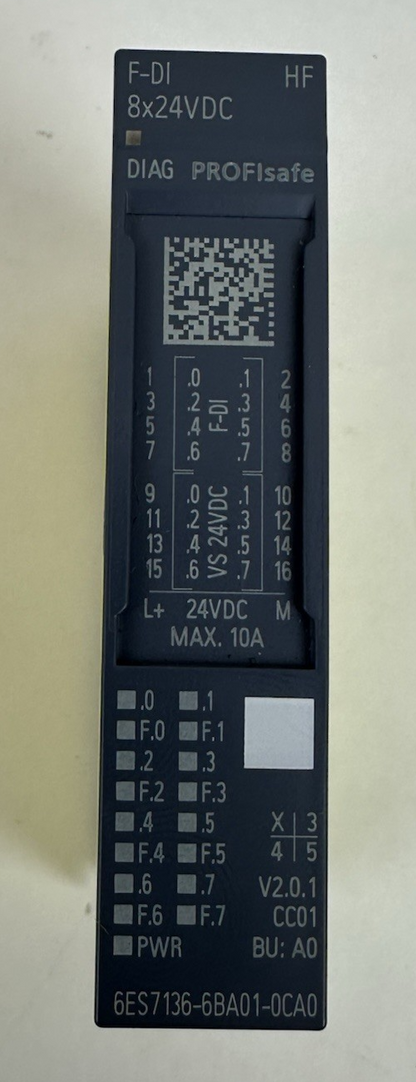SIEMENS 6ES7 136-6BA01-0CA0 SIMATIC DIGITAL INPUT MODULE 24VDC SIMATIC ET 200SP