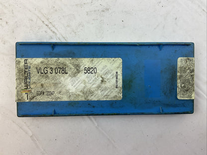 WALTER VALENITE VLG 3 078L 5820 CARBIDE INSERT (BOX OF 10)