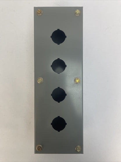 WESTINGHOUSE PB1ES4 PUSHBUTTON STATION ENCLOSURE TYPE 13 SHEET STEEL 4 UNIT