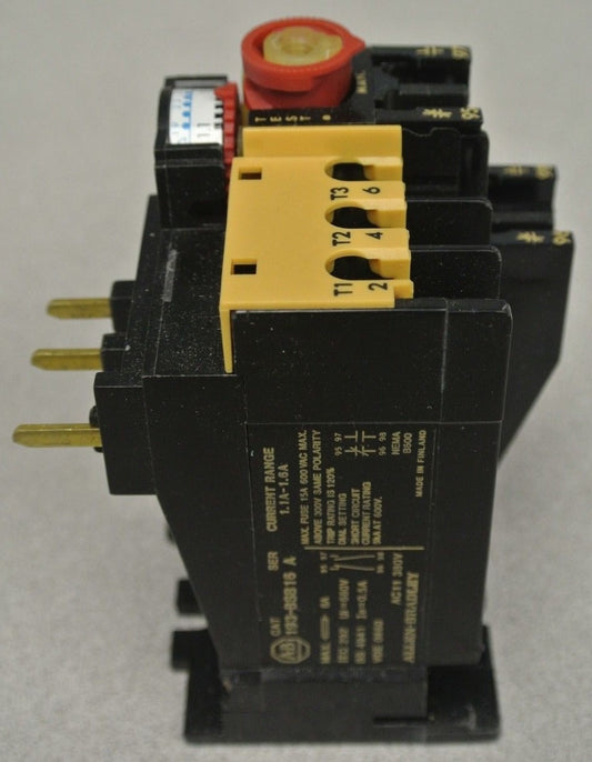 ALLEN-BRADLEY 193-BSB16 Ser. A  BIMETALLIC OVERLOAD RELAY 1.1-1.6A / NEW SURPLUS