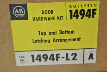 ALLEN-BRADLEY 1494F-L2 DOOR HARDWARE KIT / TOP & BOTTOM LATCHING / NEW SURPLUS