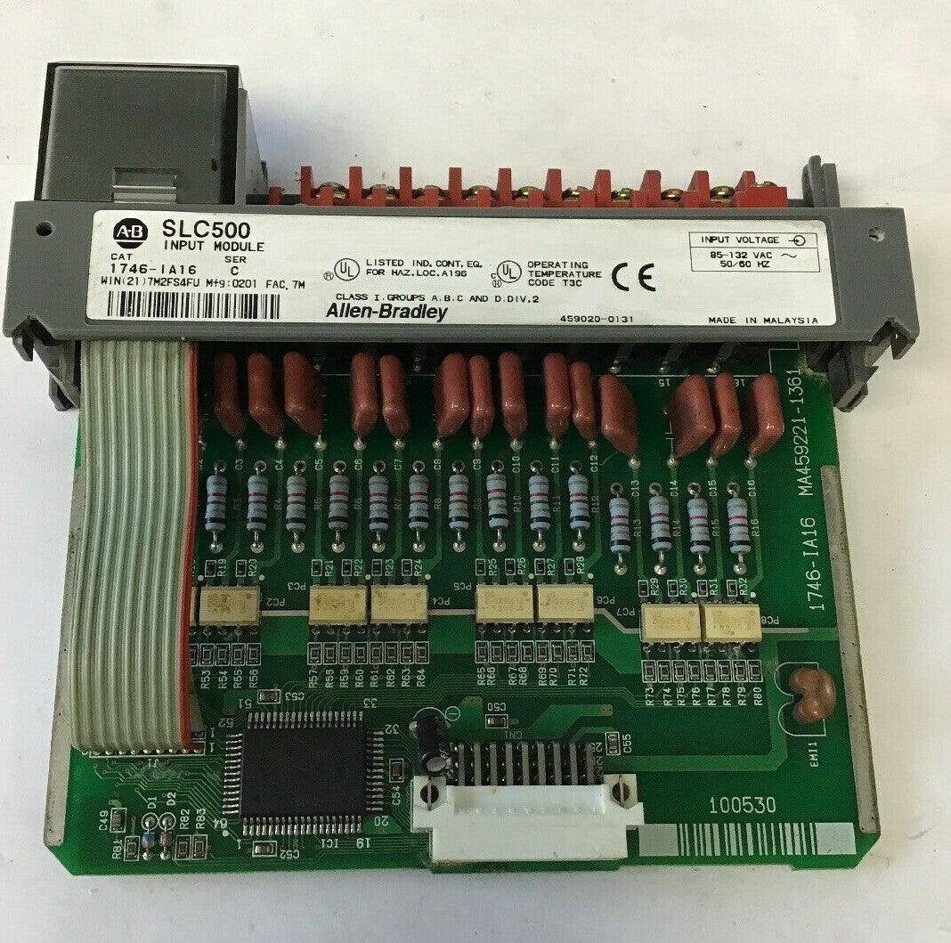 ALLEN BRADLEY SLC500 1746-IA16 INPUT MODULE SER.C 50/60HZ***LOTOF2***