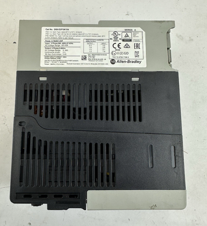 ALLEN BRADLEY 25B-D2P3N104 POWERFLEX 525 FRN:5.001 480V 1HP 2.3A SER.A