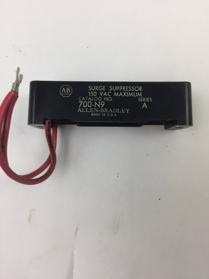 ALLEN BRADLEY 700-N9 SURGE SUPPRESSOR CONTACT PROTECTOR150 VAC MAX SERIES A