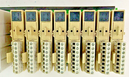 OPTO 22 SNAP8M W/ SNAP-OAC5(8) W/ SNAP B4  8 SLOT MODULE RACK