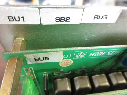 MORI SEIKI D-0204 BU1 SB2 BU3 BU5 CIRCUIT BOARDS (3) / RELAY CONTROL ASSEMBLY