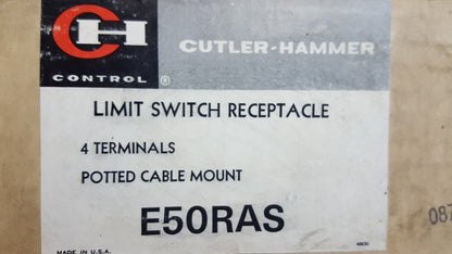 CUTLER HAMMER LIMIT SWITCH RECEPTACLE E50RAS NIB