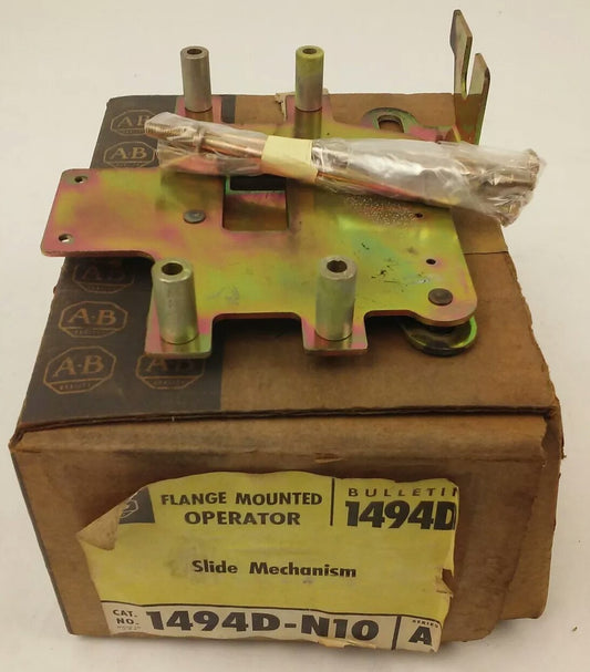 ALLEN BRADLEY 1494D-N10 SER. A FLANGE MOUNTED OPERATOR, SLIDE MECHANISM, 1494D