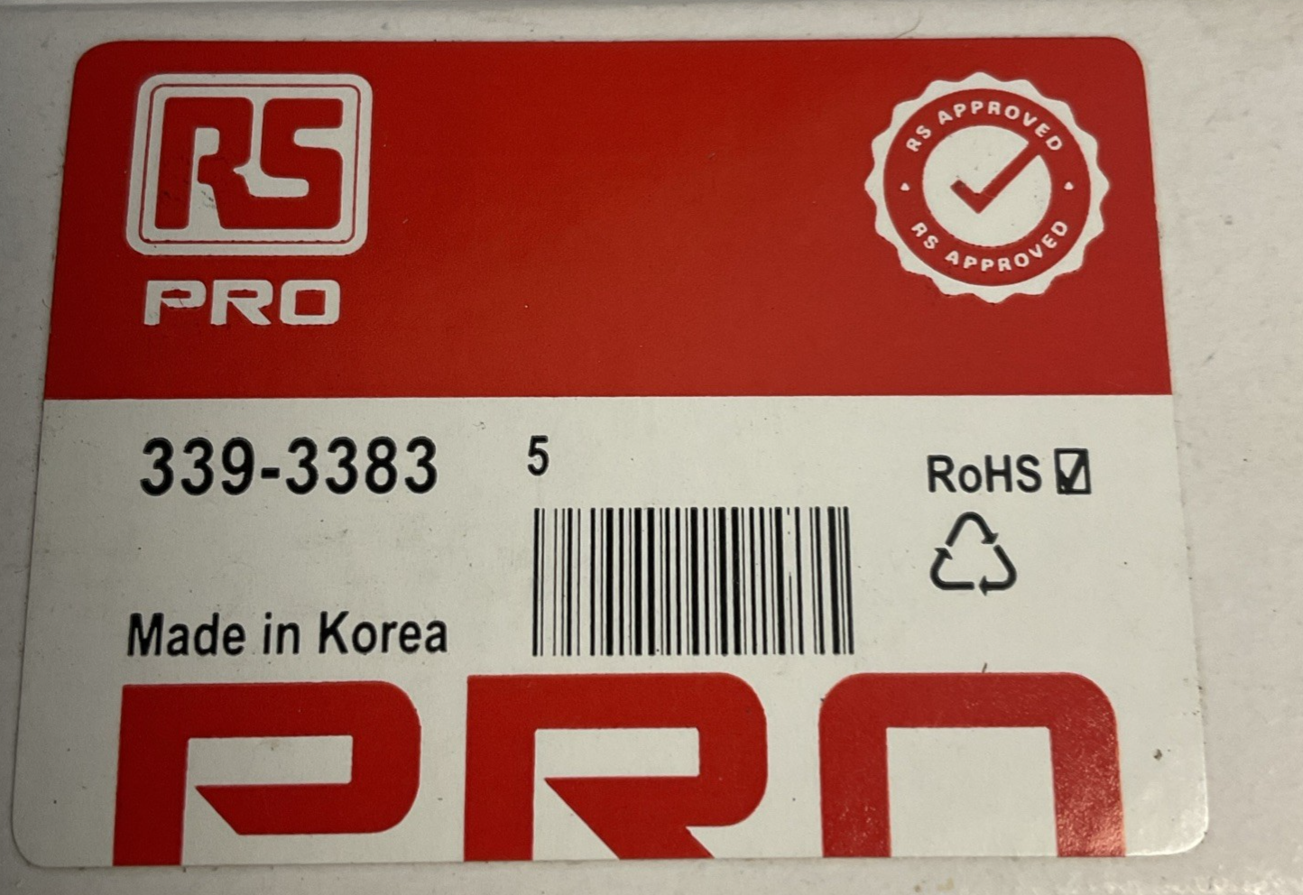 RS PRO 339-3383 FILAMENT LAMP 24V 5W  ***LOTOF19***