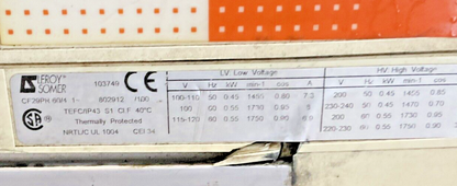LEROY SOMER CF29PR 60/4 VACUUM PUMP