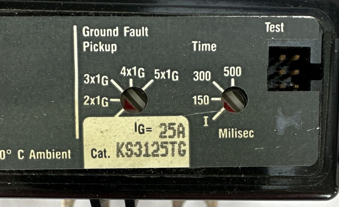 WESTINGHOUSE KS3125TG TRIP UNIT 25A A1KS125T1 TRIP PLUG 70A 90A 100A 125A