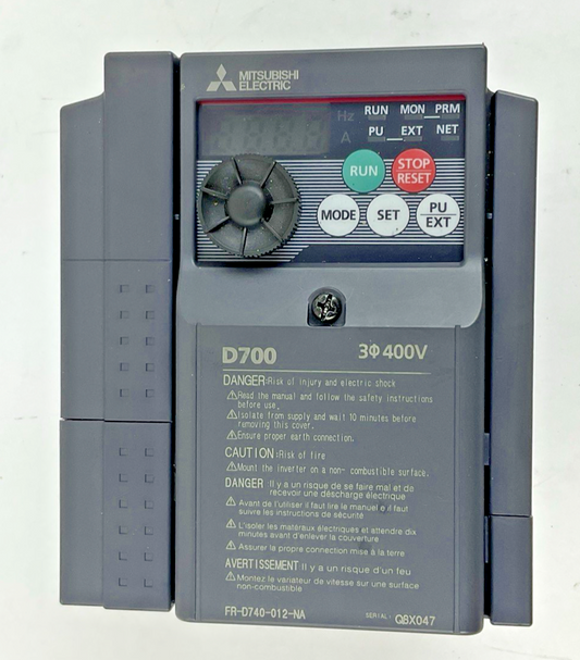 MITSUBISHI FR-D740-012-NA INVERTER 480V 400HZ