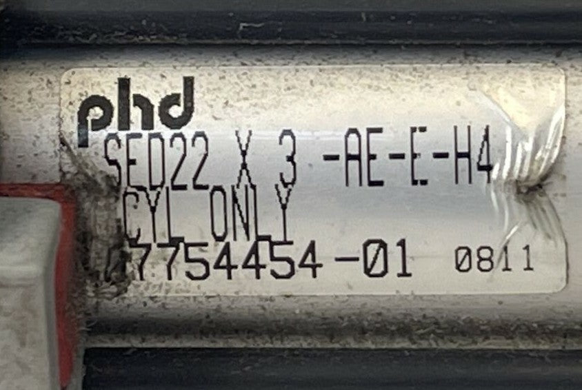 PHD SED22 X 3-AE-E PNEUMATIC SLIDE & CYLINDER SED22 X 3-AE-E-H4 CYLINDER