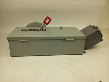 GE TH3362JRS, SAFETY SWITCH, MOD.10, 60A, 600VAC/250VDC, D16419  INTERLOCK RECEP