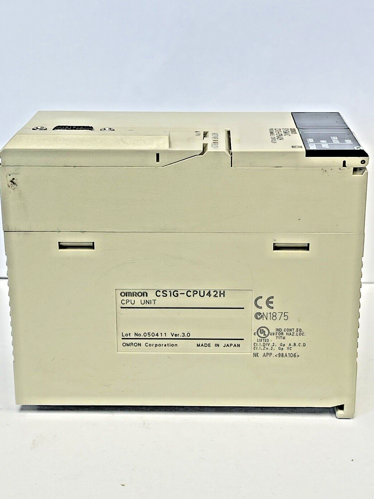 OMRON - CS1G-CPU42H - SYSMAC PROGRAMMABLE CONTROLLER - CPU UNIT
