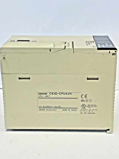 OMRON - CS1G-CPU42H - SYSMAC PROGRAMMABLE CONTROLLER - CPU UNIT