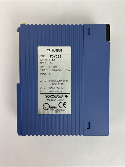 YOKOGAWA F3YD32-1A TR OUTPUT MODULE OUTPUT 12/24VDC 0.1A