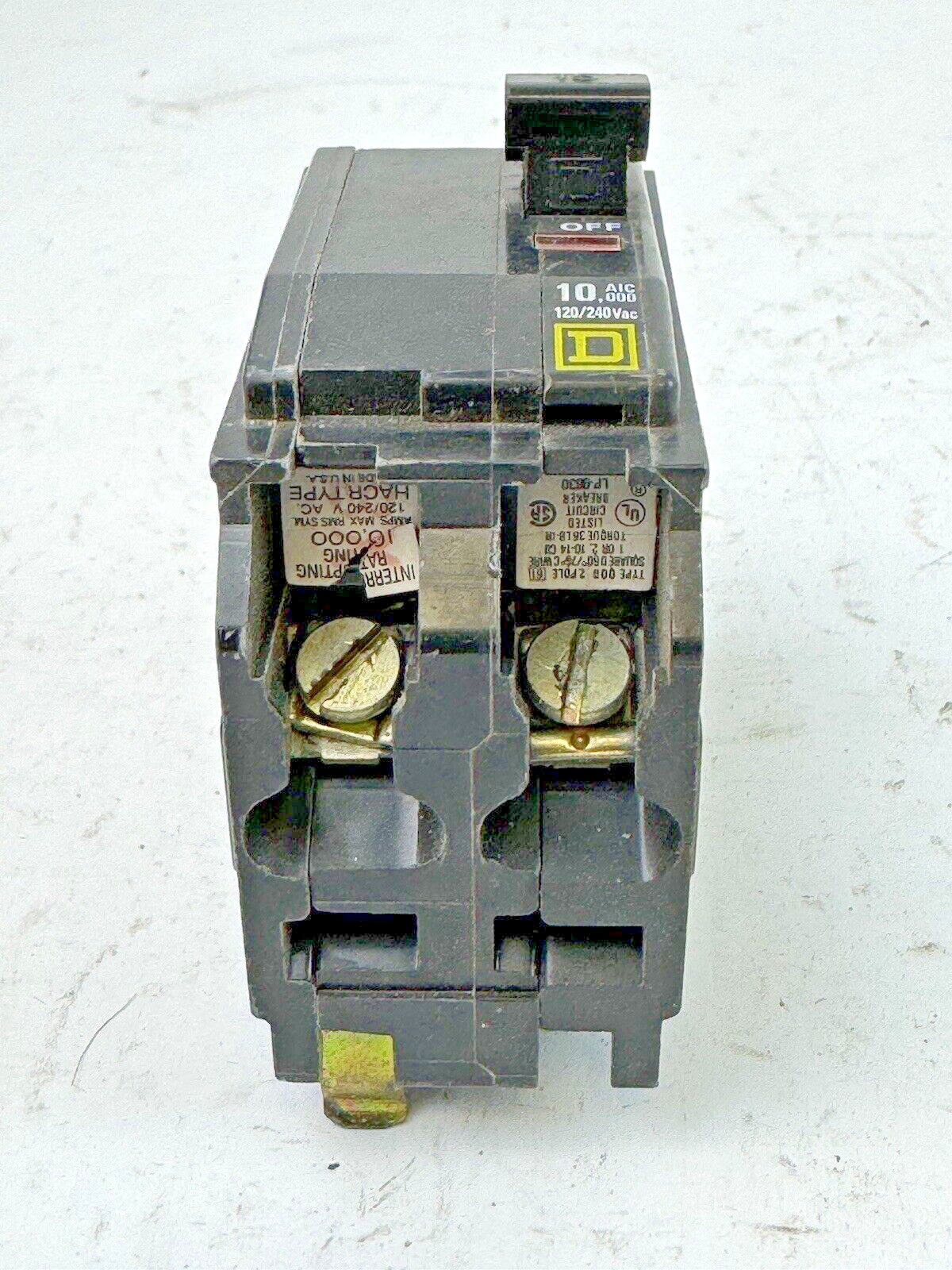 SQUARE D - QOB215 - BOLT-ON CIRCUIT BREAKER - 2 POLE/240VAC/15A/10kA