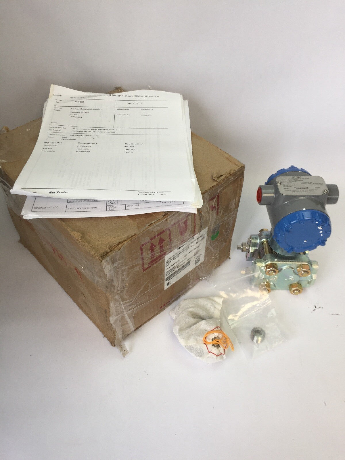 HONEYWELL STD730-A1HC4AS-1-B-AD0-11S-A-00A6-FX,TP-0000 STD700 DP TRANSMITTER