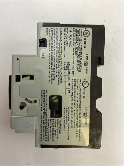 ALLEN BRADLEY 140M-C2E-B16 MOTOR PROTECTOR SER B 1.0-1.6A 575VAC 3PH 1HP