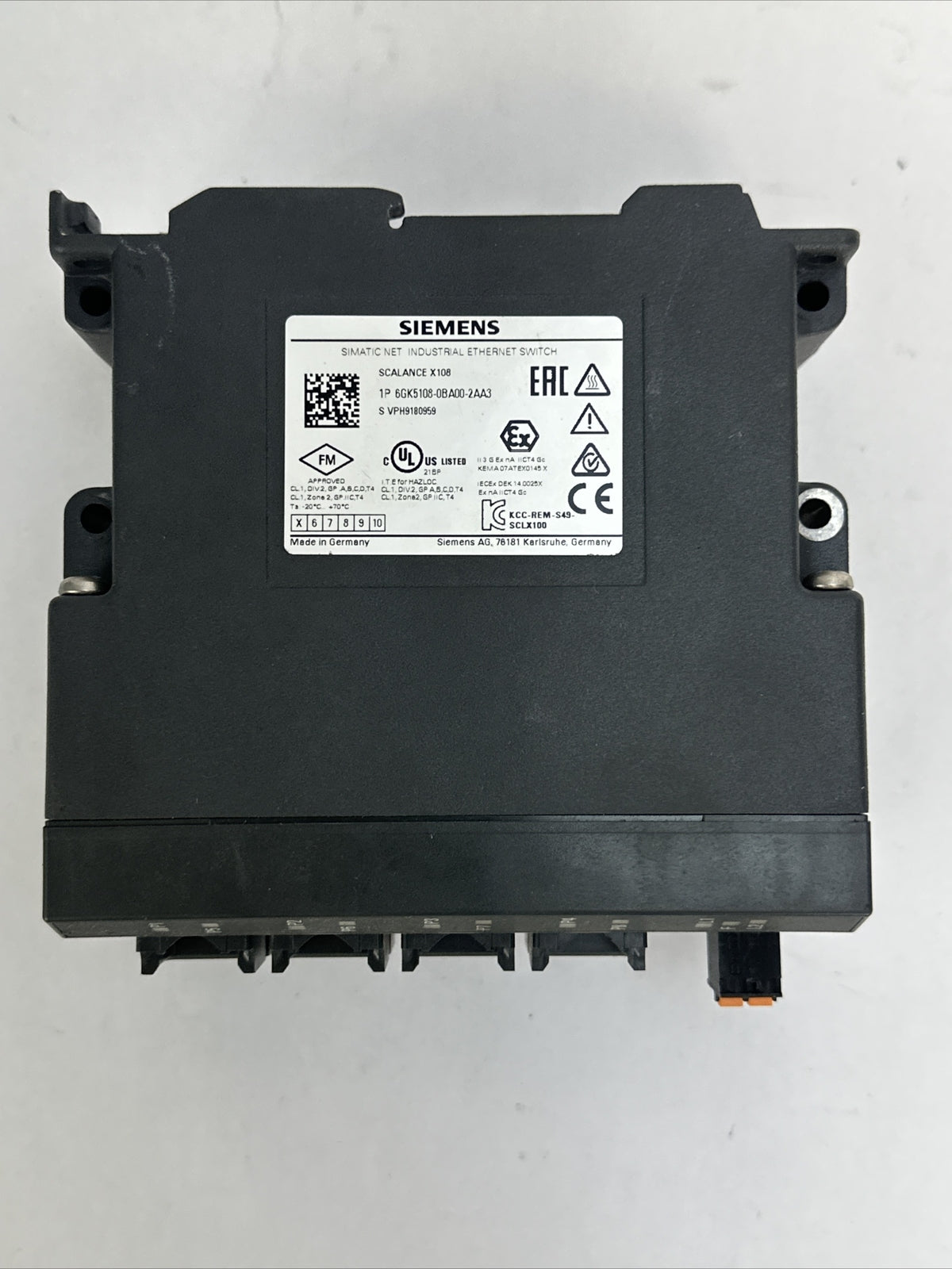 SIEMENS 1P 6GK5108-0BA00-2AA3 SIMATIC NET INDUSTRIAL ETHERNET SWITCH