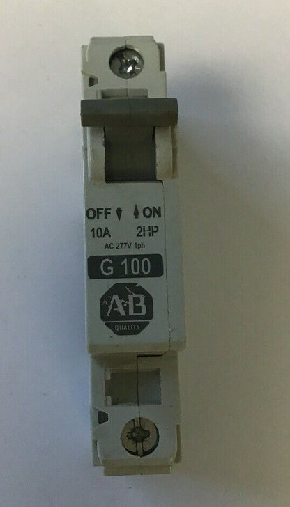 ALLEN BRADLEY 1492-CB1 G100 CIR.BREAKER 277VAC 65VDC 10A 2HP SER.C**(LOTOF6)**