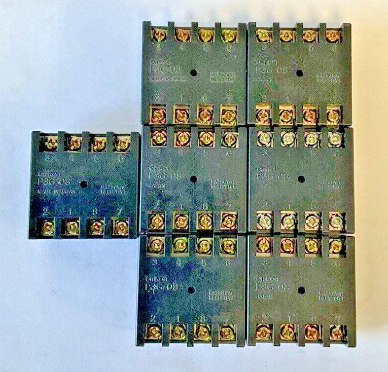 OMRON P3G-08RELAY SOCKET BASE 6A250VAC ***LOTOF7***