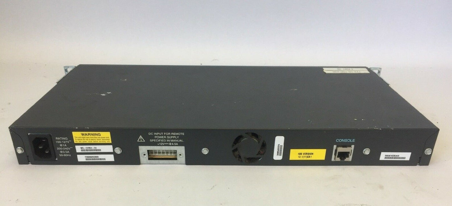 CISCO WS-C2950-24 CATALYST 24 PORT ETHERNET MANAGED NETWORK SWITCH