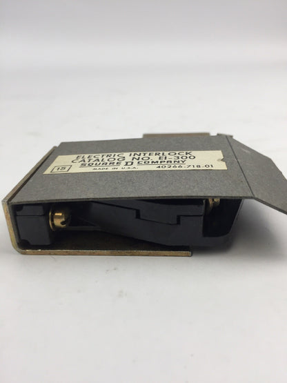 SQUARE D EI-300 ELECTRIC INTERLOCK FOR 30 AMP SWITCH 1 NORMALLY OPEN CONTACT