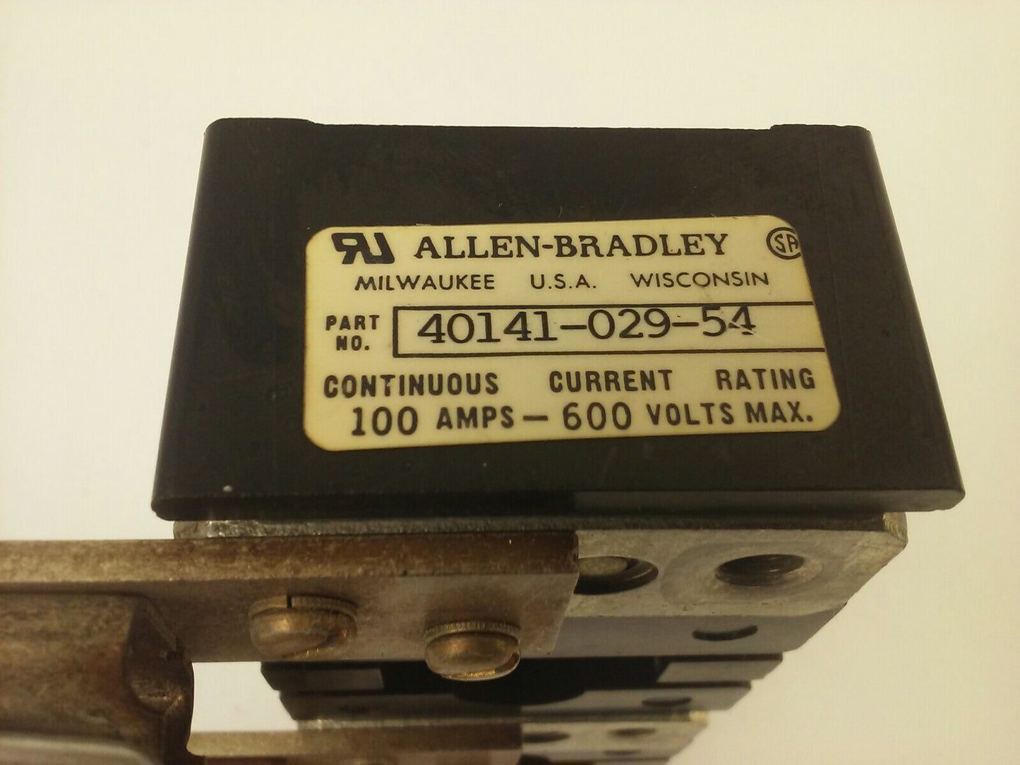 ALLEN BRADLEY 40141-029-54 FUSIBLE TRAILER FUSE BLOCK 3POLE 100AMP 600VOLT