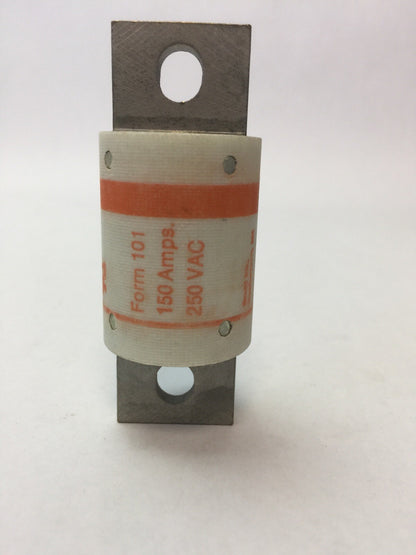 GOULD SHAWMUT AMPTRAP A25X150 FUSE 150 AMP 250VAC TYPE 4 FORM 101