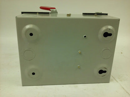WESTINGHOUSE HUN321 SAFETY SWITCH INDOOR, 30A, 3P, 240V, NON FUSIBLE, NEMA 1