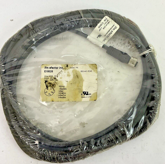 IFM EFECTOR E18026 4A 300V FEMALE CORD SENSOR