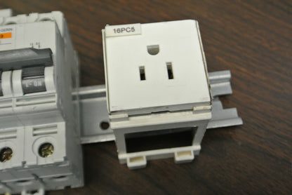 MERLIN GERIN C60N D10A + DT40N C2, C3, C6, C10 CIRCUIT BREAKERS on RAIL