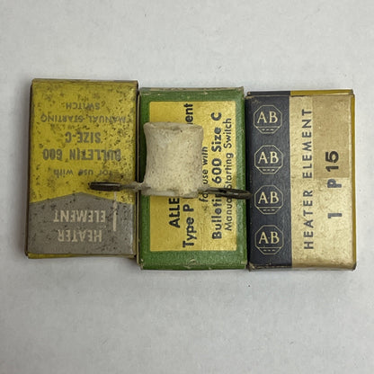 ALLEN BRADLEY P15 HEATER (LOT OF 3)