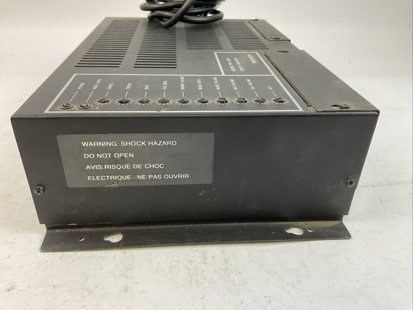 BOGEN TPU-35B 35WATT AMPLIFIER 120VAC 60HZ 0.6A 80W