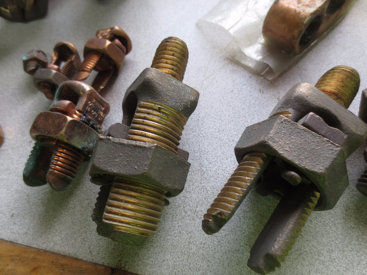 BURNDY, BLACKBURN, other SPLIT BOLT and BRONZE and COPPER CONNECTORS, HARDWARE