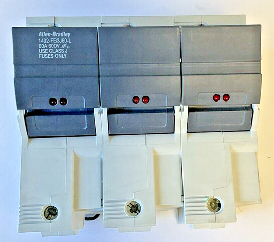 ALLEN BRADLEY 1492-FB3J60-L FUSE HOLDER 60A 600V CLASS J SER.B