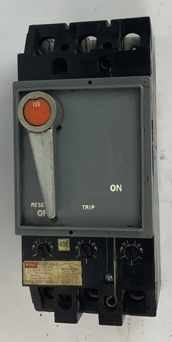 FEDERAL PACIFIC NFJ63115R CRICUIT BREAKER 3POLE 150A 600VAC
