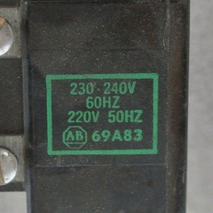 ALLEN-BRADLEY 69A83 COIL SIZE 00 220/50Hz, 230-240V/60Hz  NEW SURPLUS  LOT of 21