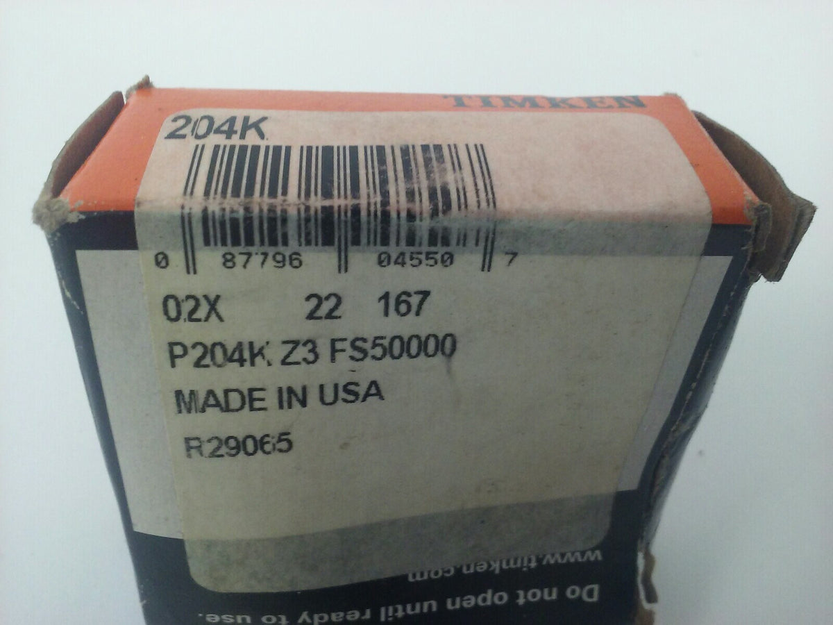 TIMKEN FAFNIR P204K BALL BEARING