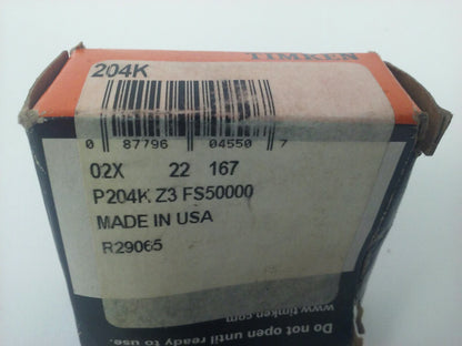 TIMKEN FAFNIR P204K BALL BEARING