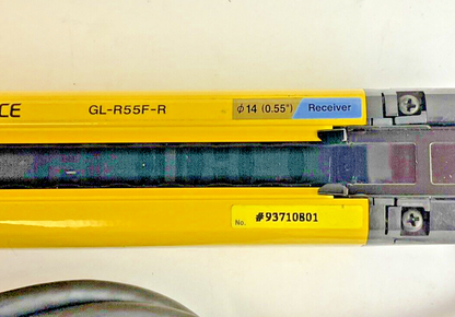 KEYENCE GL-R55F-T TRANSMITTER , GL-R55F-R RECIEVER 24VDC 75MA 10.4MS/14.9MS