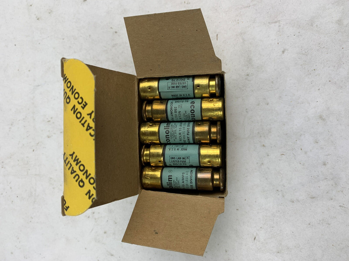 Economy Fuse Econolim NCLR 15 15A 250V Fuse "Lot of 10"