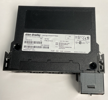 ALLEN BRADLEY 1756-OA16 SER A FW 3.2 16 PT D/O MODULE OUTPUT 50/60HZ
